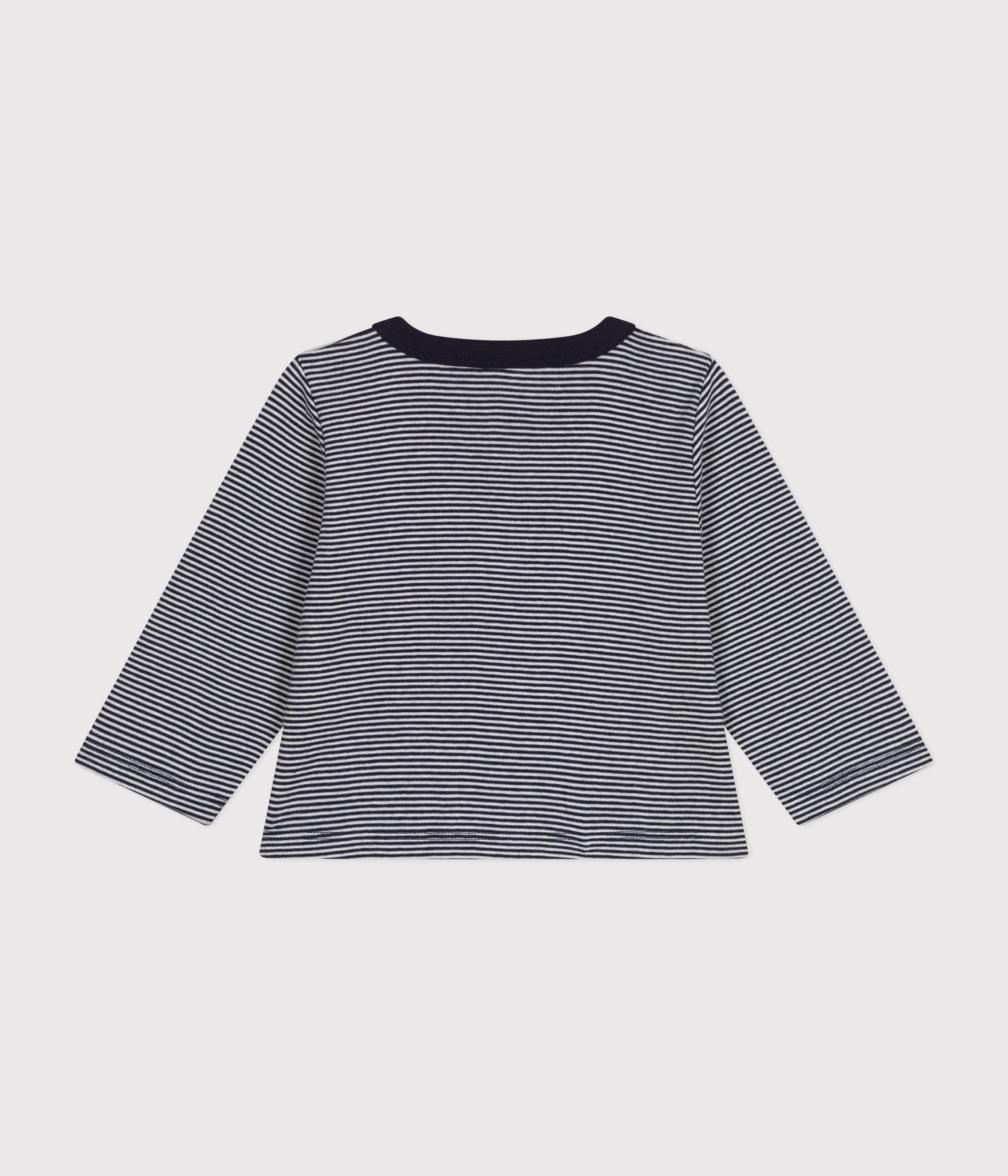 Bomuldscardigan til baby med striber