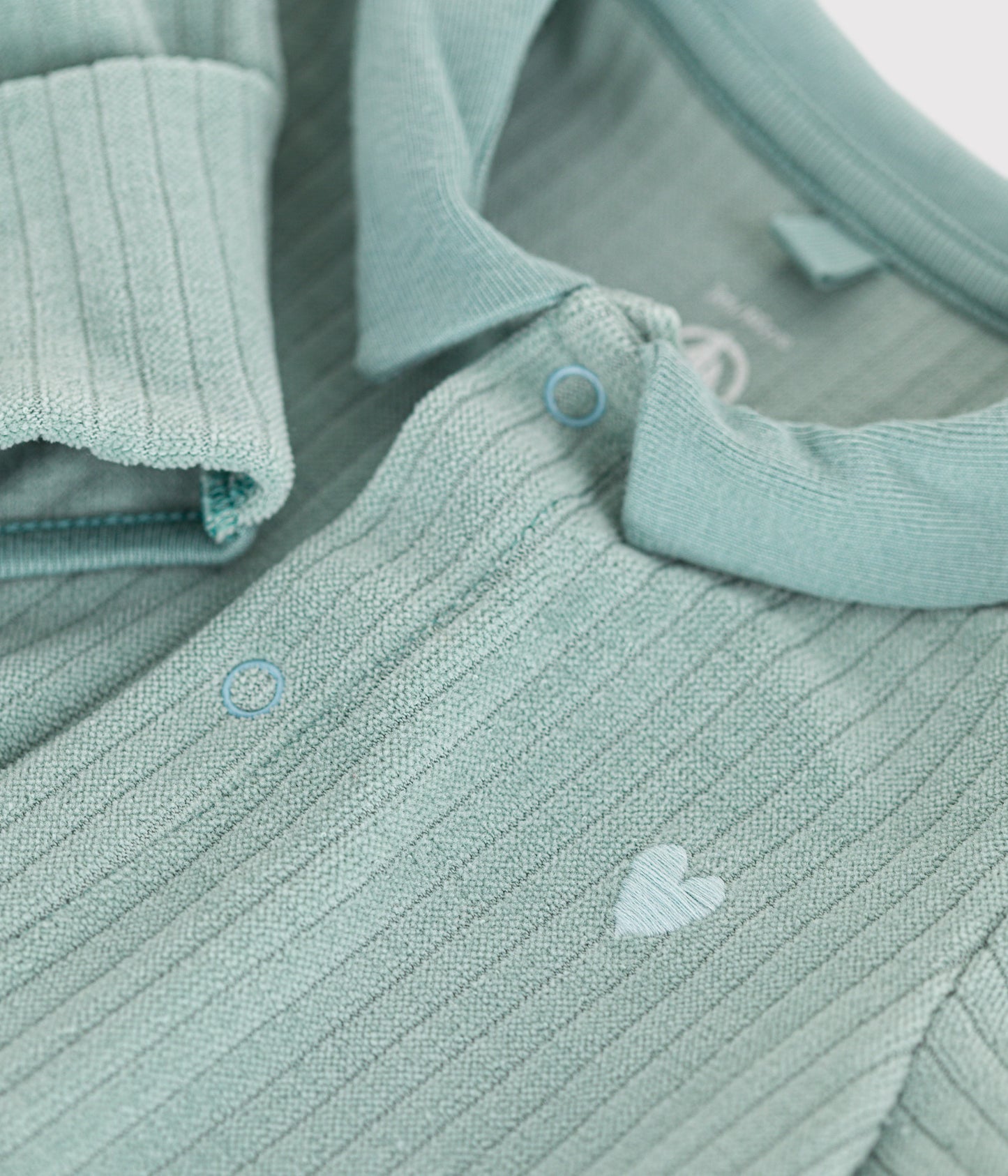 Pyjamas i velour til baby - grøn