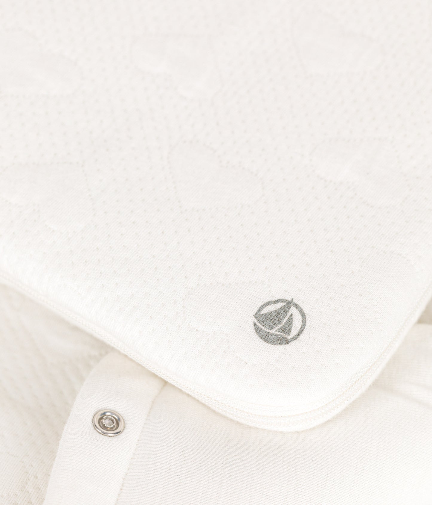 Kørepose til baby i tubestrik - marshmallow white