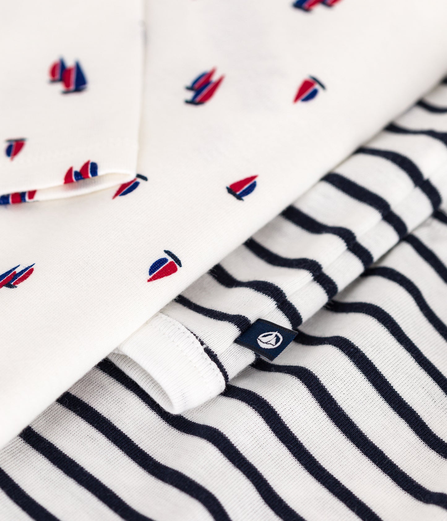 3-delt babyoutfit i bomuld med striber