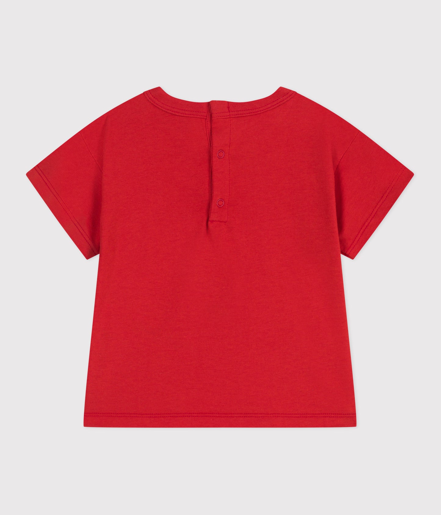 T-shirt i bomuld med print til baby - rød