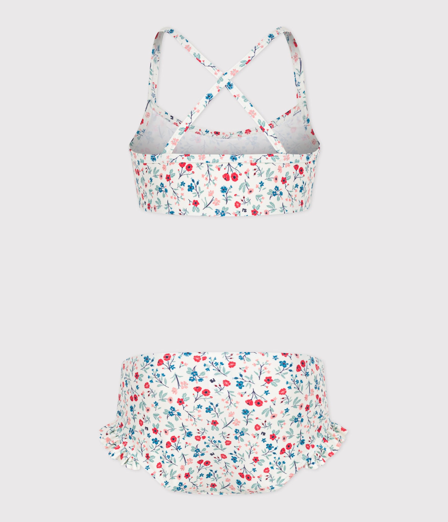Bikini til børn med blomster
