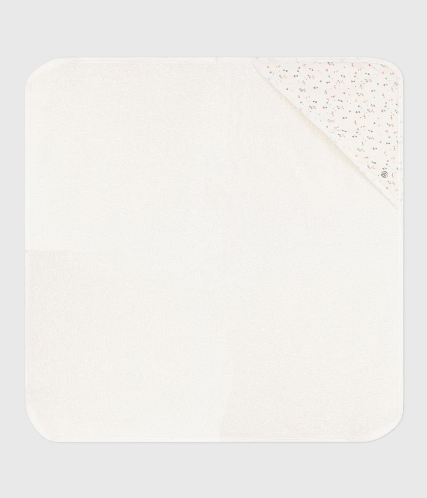 Baby badehåndklæde med små blomster