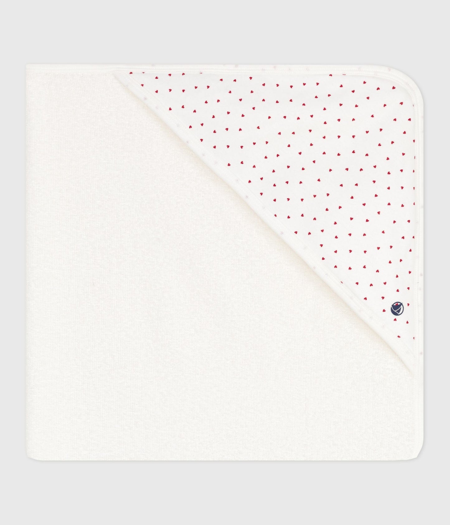 Baby badehåndklæde med små hjerter