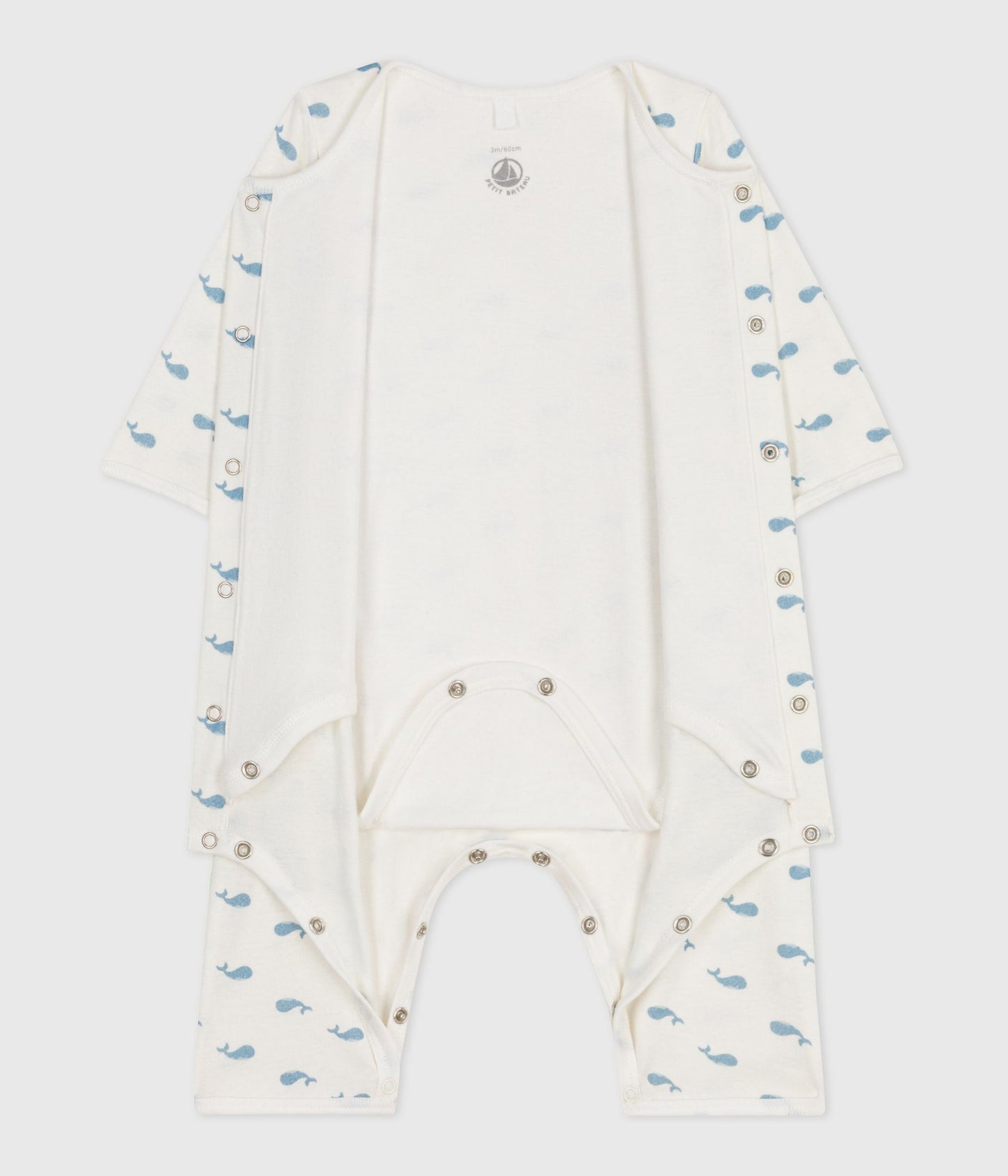 Pyjamas uden fødder til baby med små hvaler