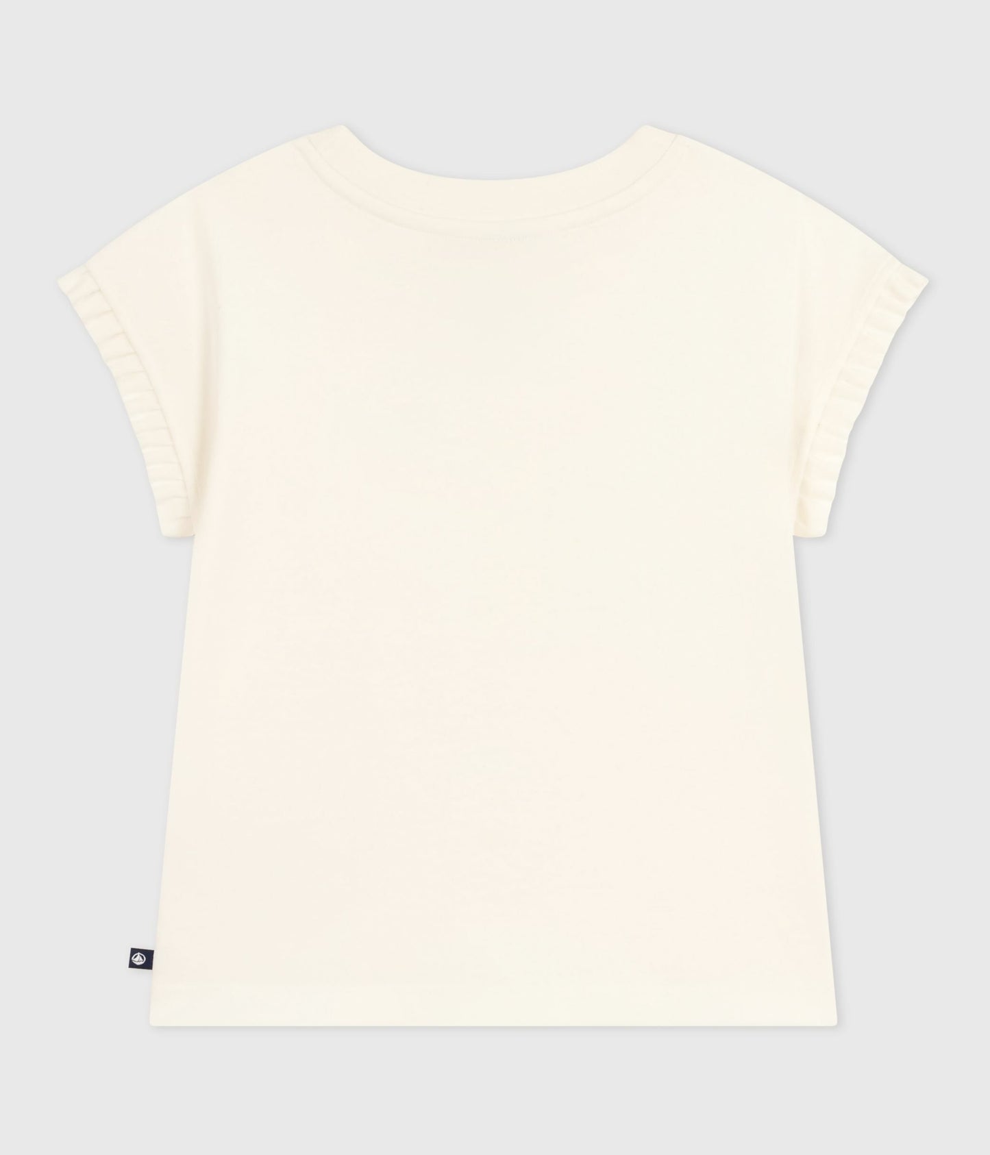 T-shirt i hvid bomuld til piger med tryk