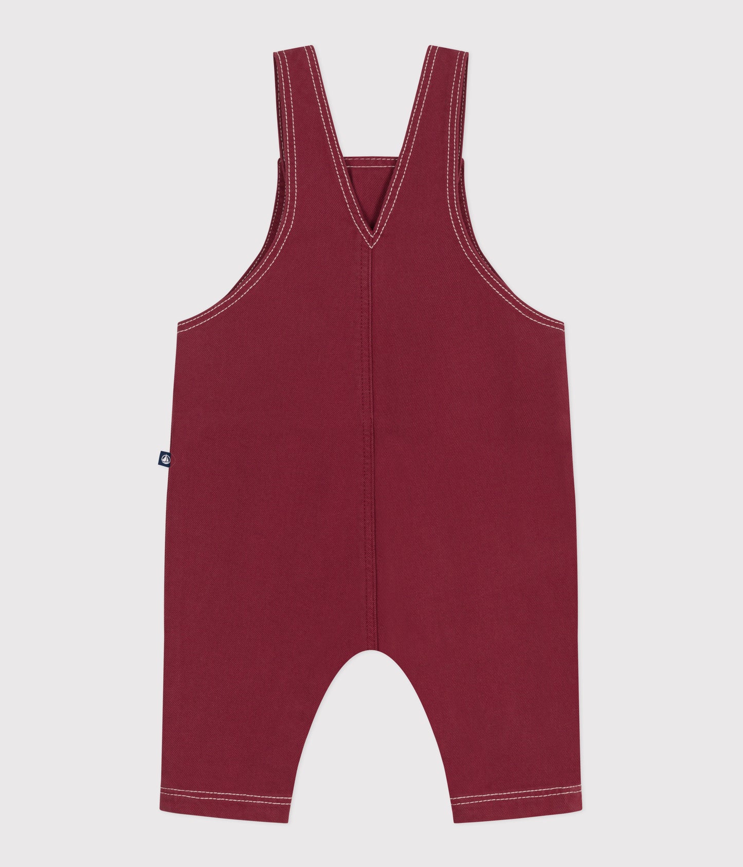 Overalls i rød denim til baby