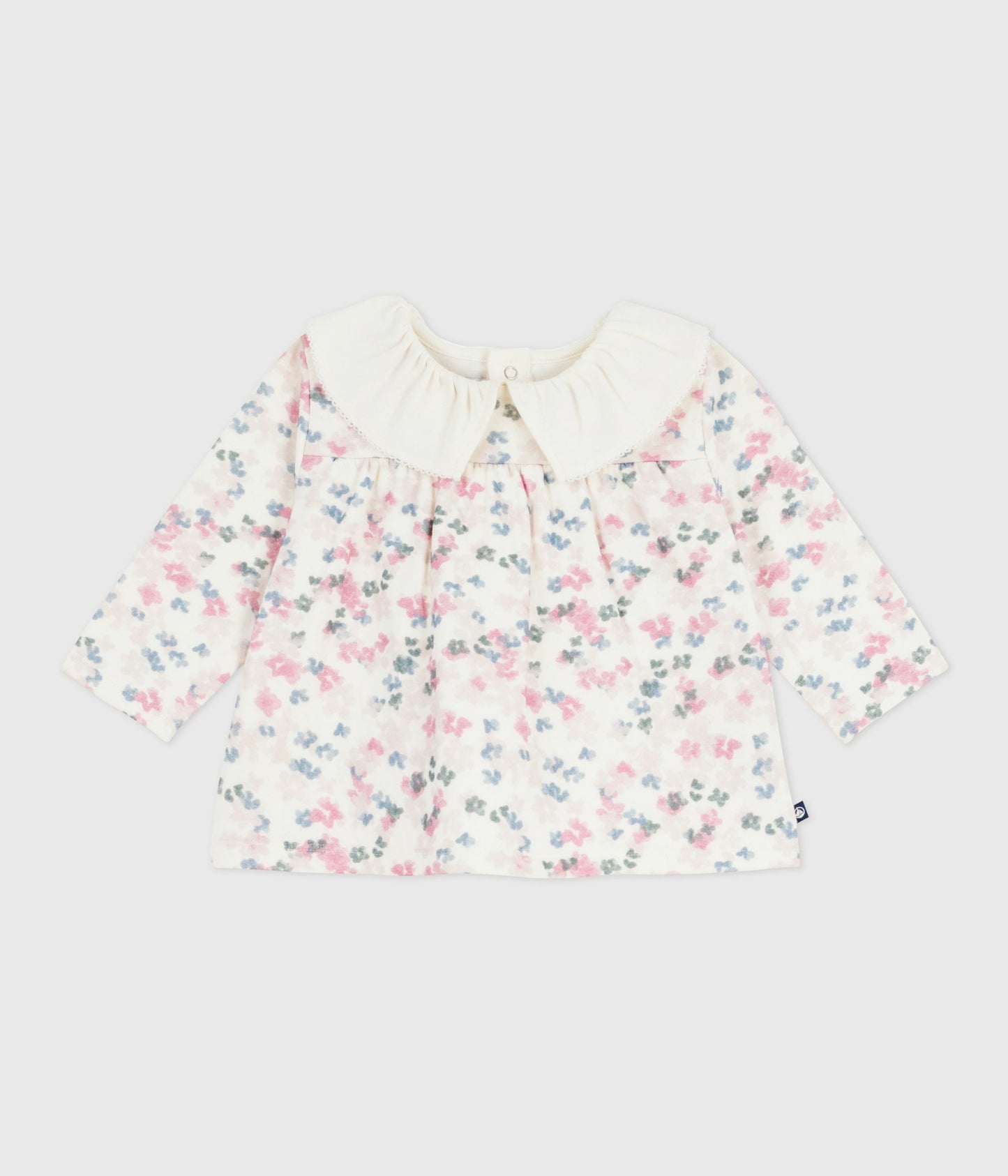 Bluse med blomster print til baby