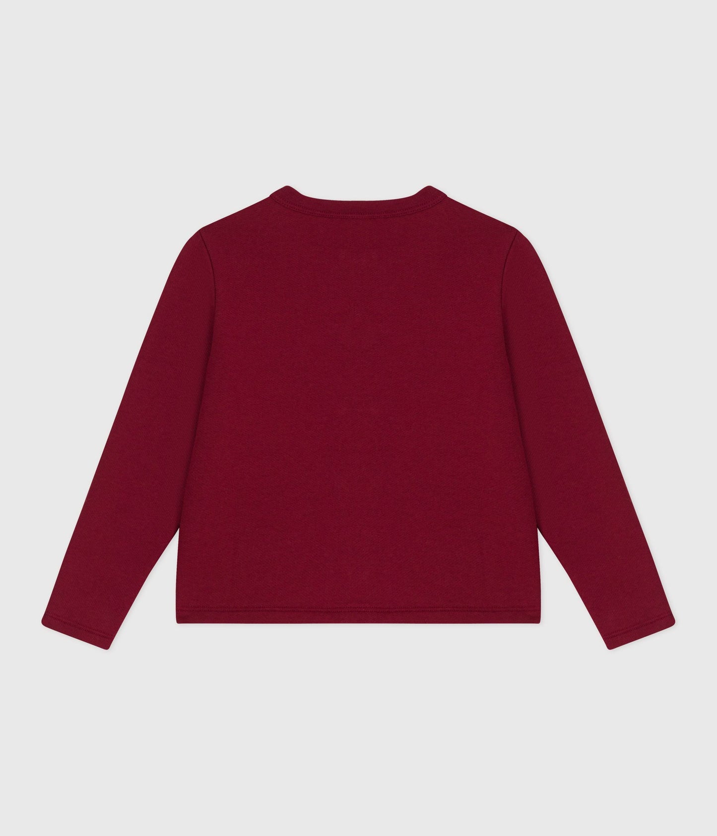 Cardigan med broderet hjerte til piger - rød