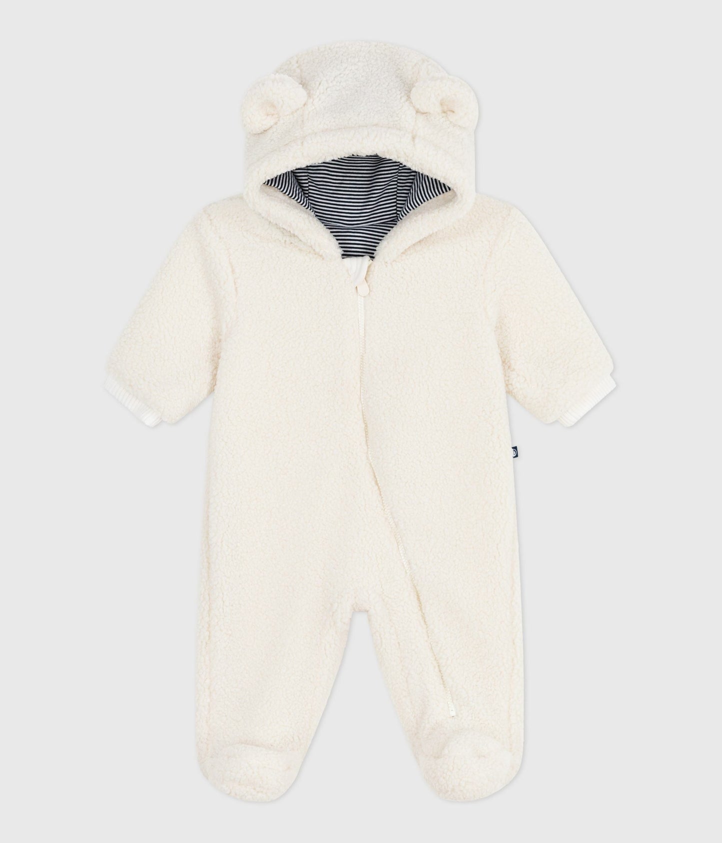 Køredragt til baby i teddyfleece