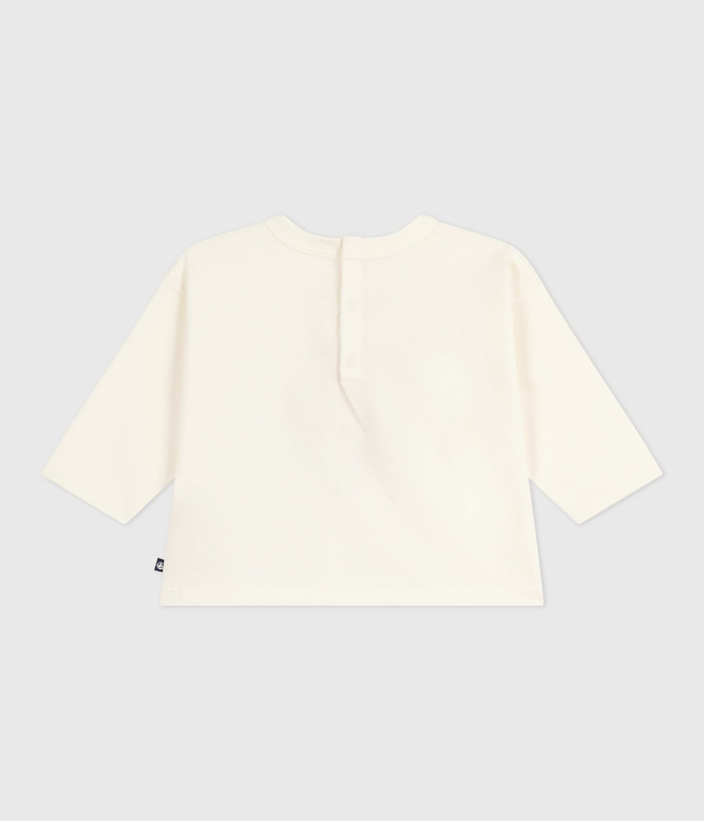 Sweatshirt til baby med lyserød blomst