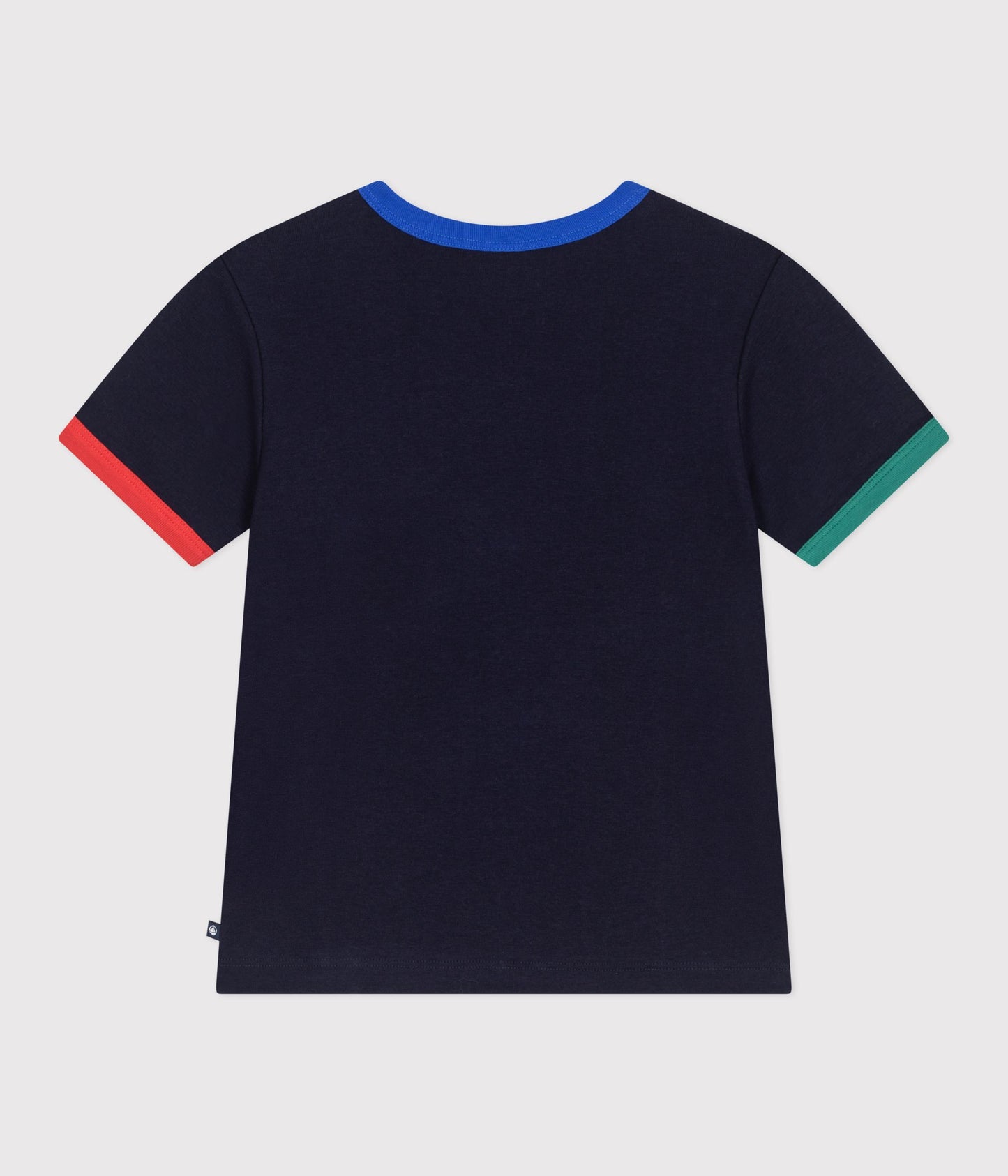 T-shirt med farvede kanter - Soir blå