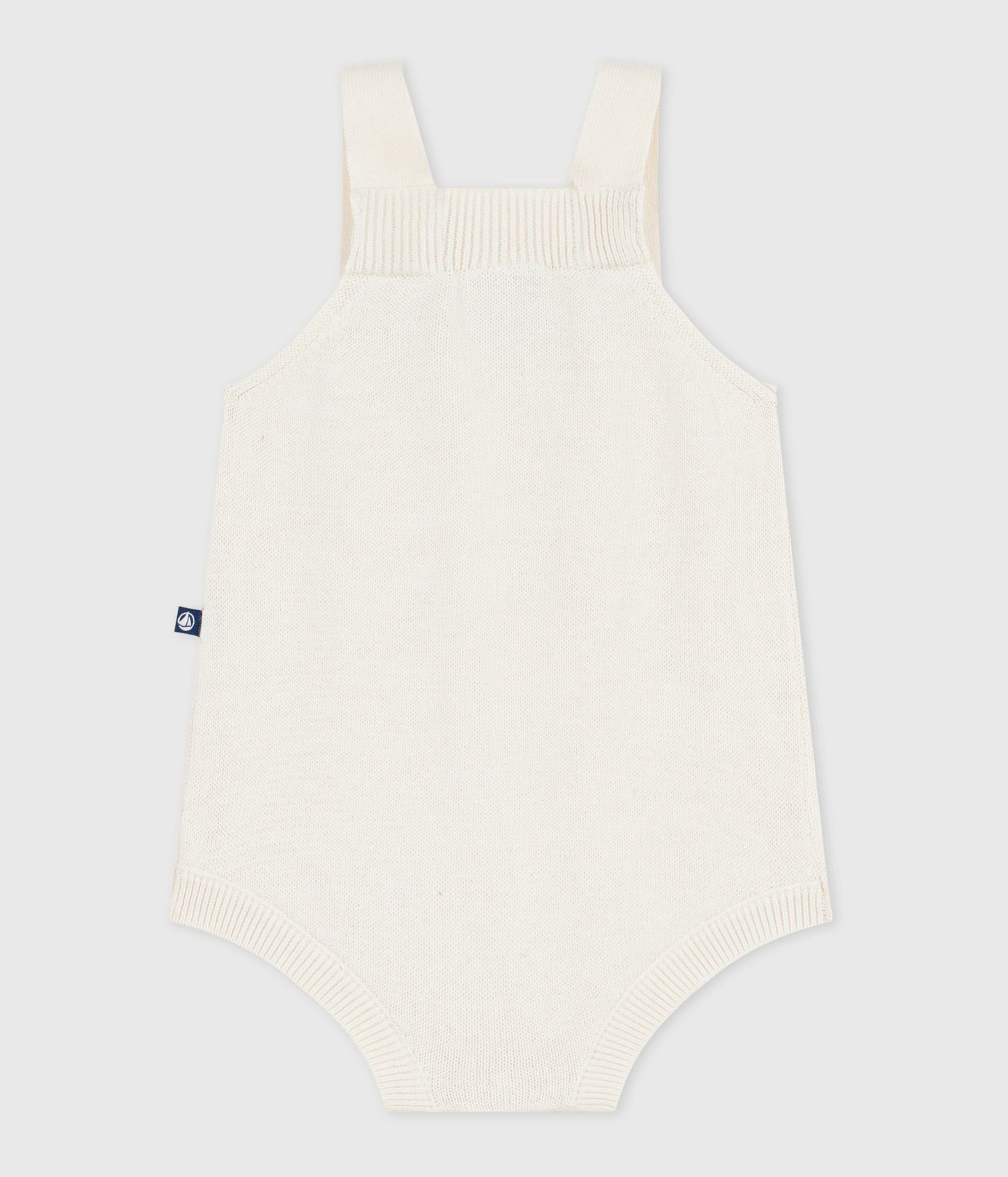 Åbenstrikket romper - Milk