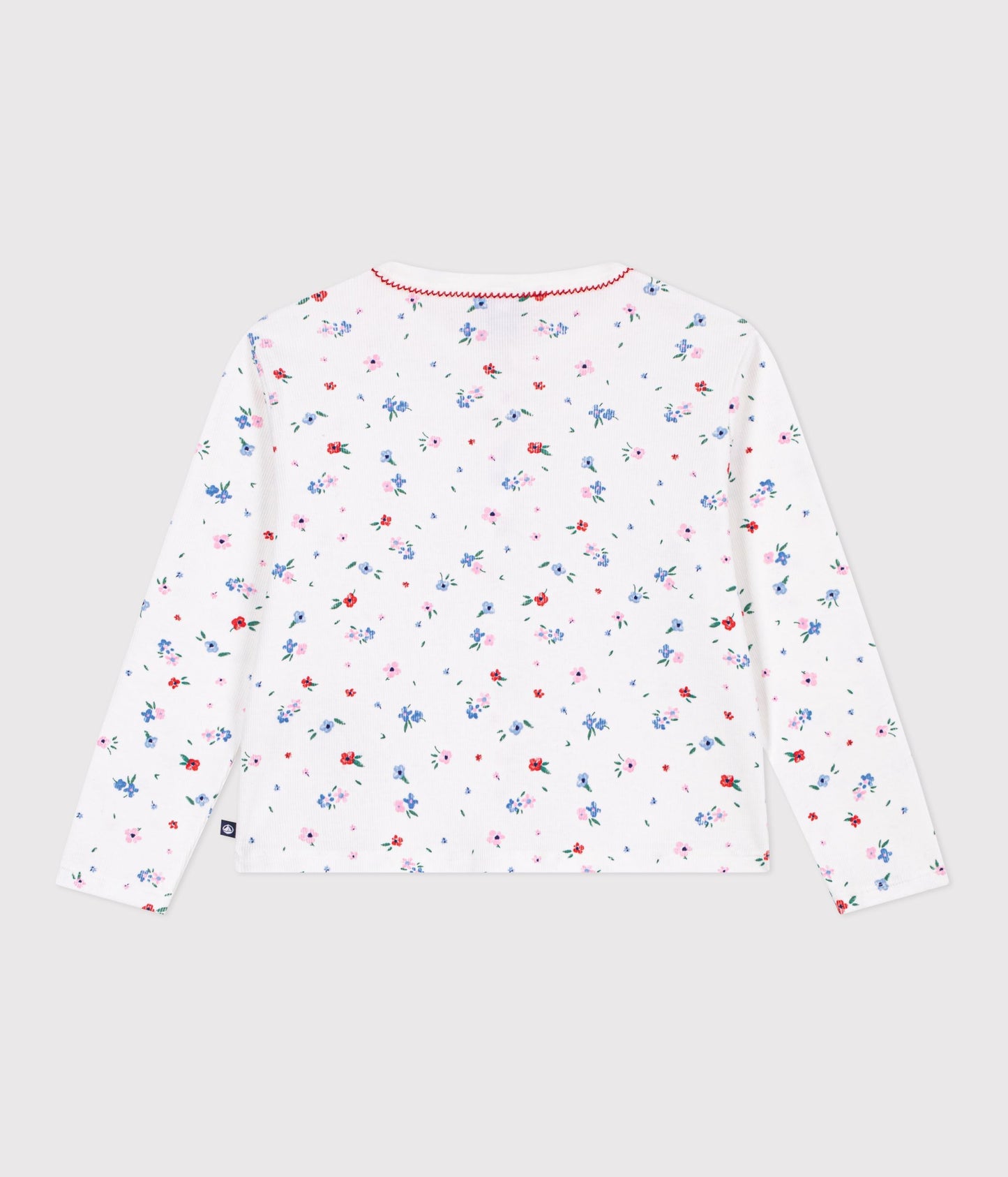 Cardigan med blomsterprint