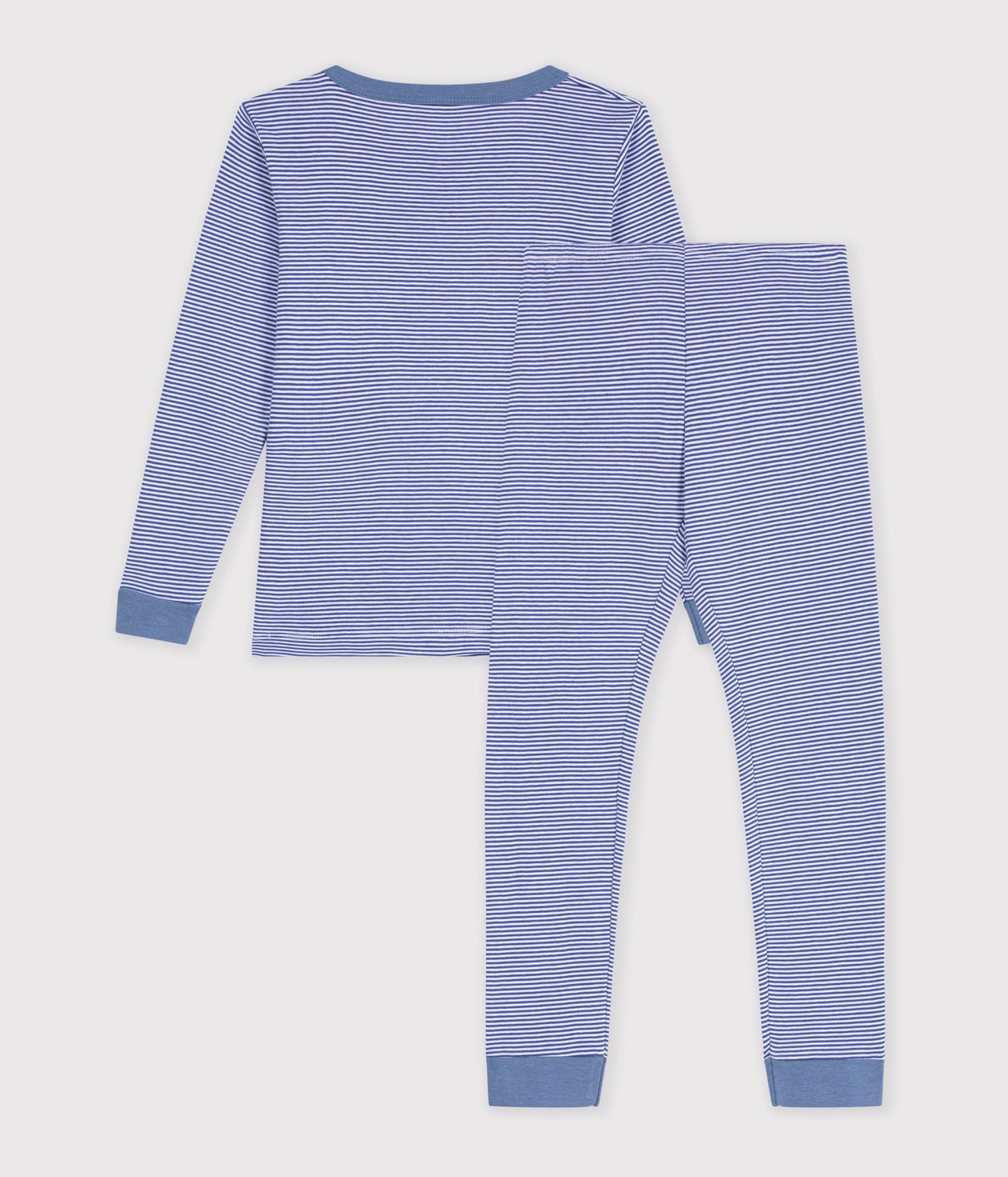 Pyjamas i bomuld - Ultramarine/Marshmallow