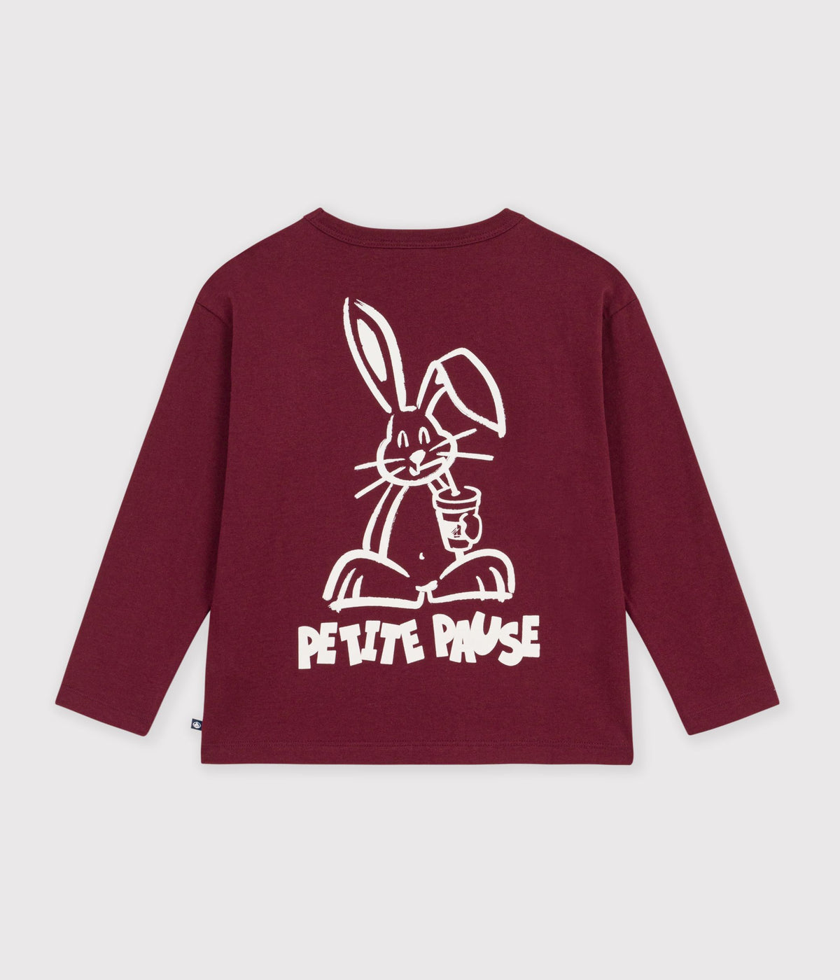 Langærmet t-shirt til drenge med print - Truffe