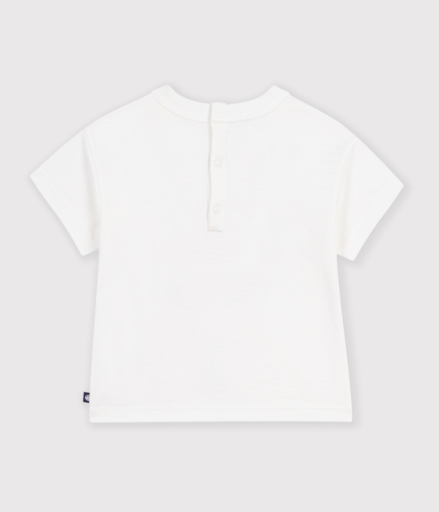 T-shirt med Paris tryk til baby - MARSHMALLOW