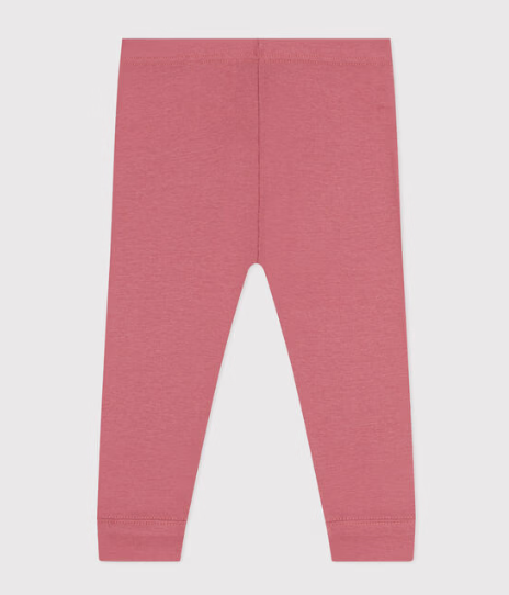 Leggings til baby i bomuld - pink