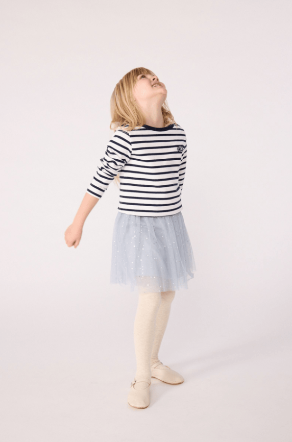 Tylskørt i lyseblå