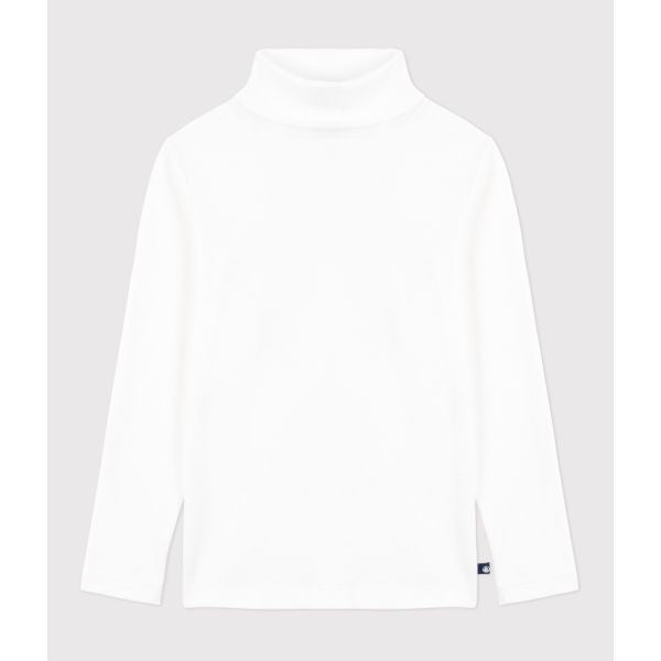 Rullekrave i bomuld - hvid/hvide hjerter