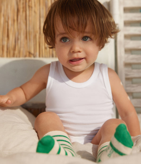 2-pak body med brede stropper - hvide