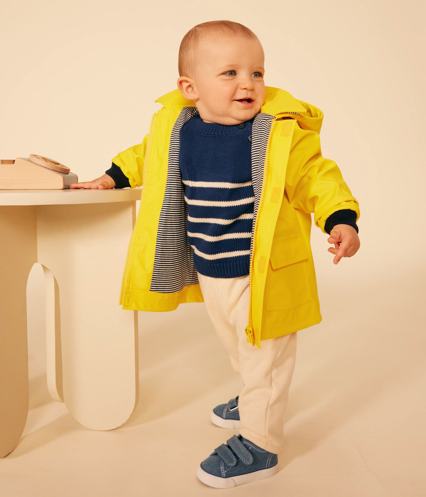 Regnjakke baby - gul