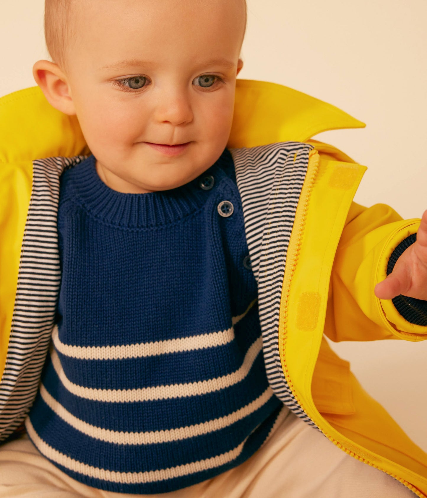 Regnjakke baby - gul