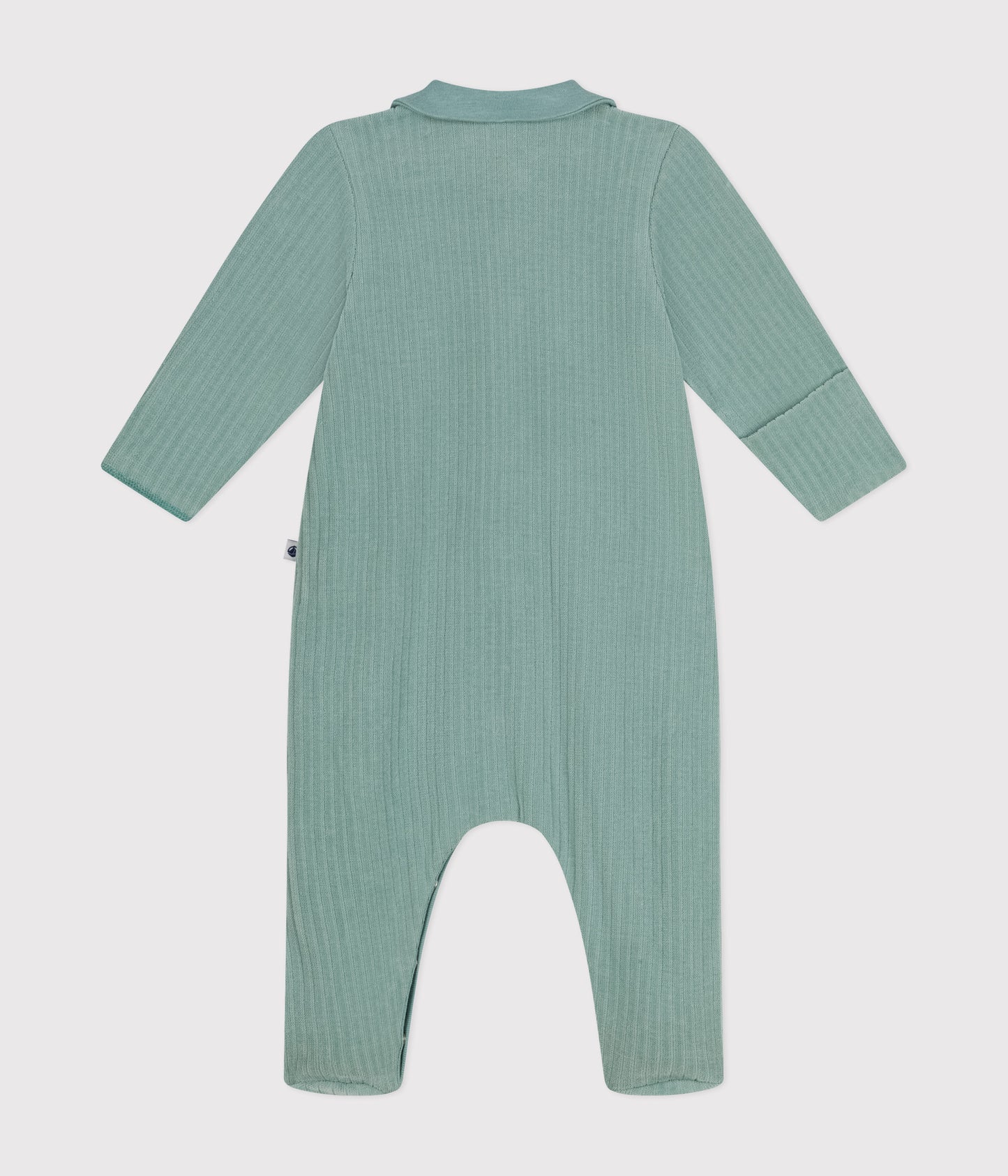 Pyjamas i velour til baby - grøn