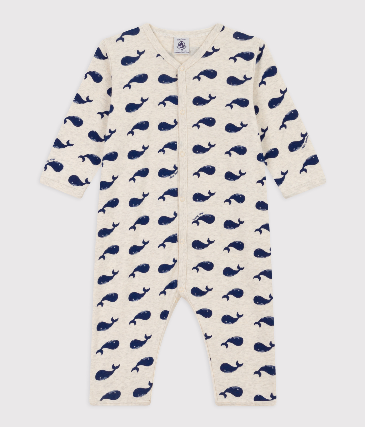 Pyjamas uden fødder med hvalprint - MONTELIMAR/MEDIEVAL