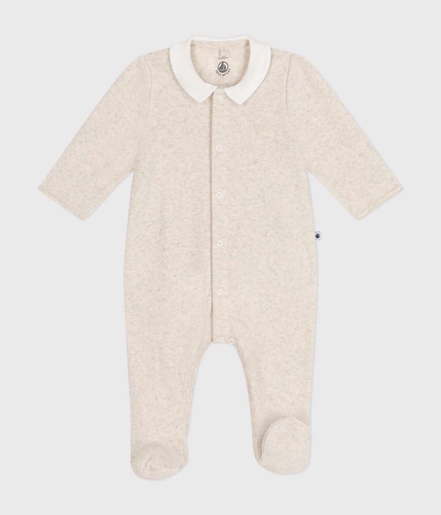 Pyjamas i beige velour