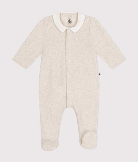 Pyjamas i beige velour