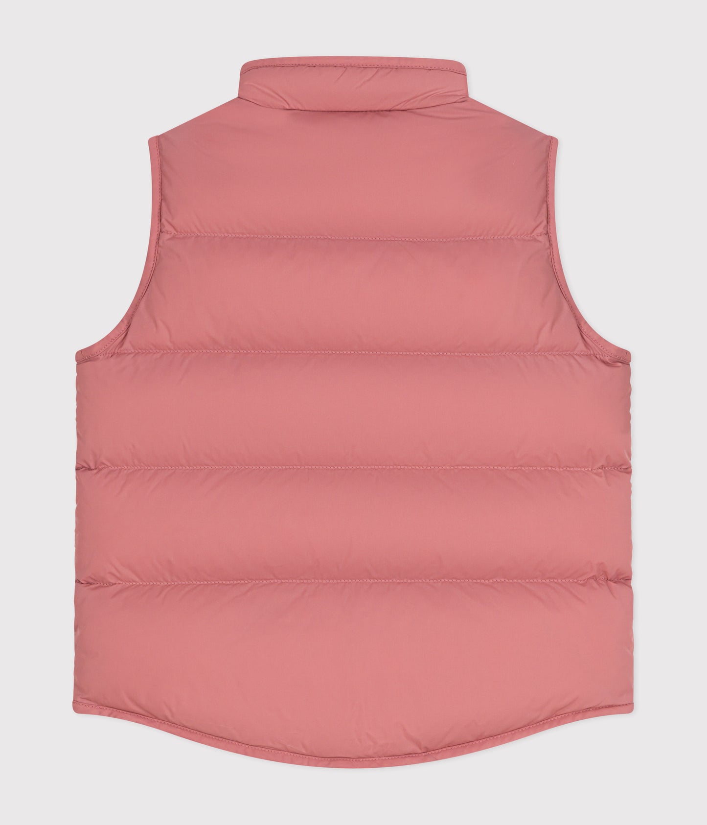 Vatteret vest med quiltet design til børn - gammelrosa