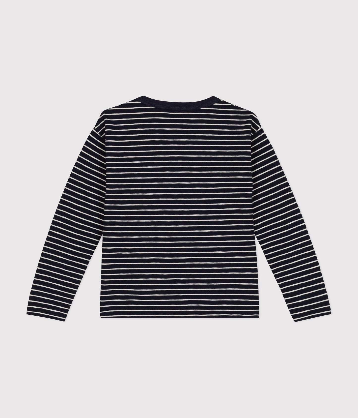 Langærmet T-shirt i jersey med striber til børn