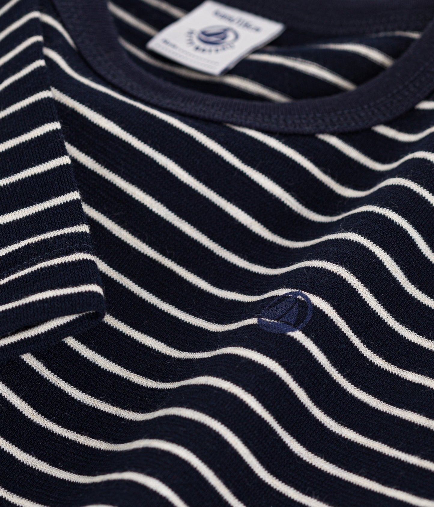 Langærmet T-shirt i jersey med striber til børn