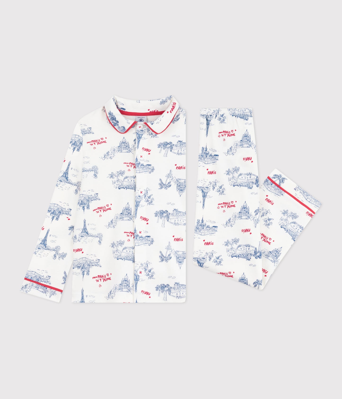 Pyjamas til børn "Mon Paris Je T'aime"