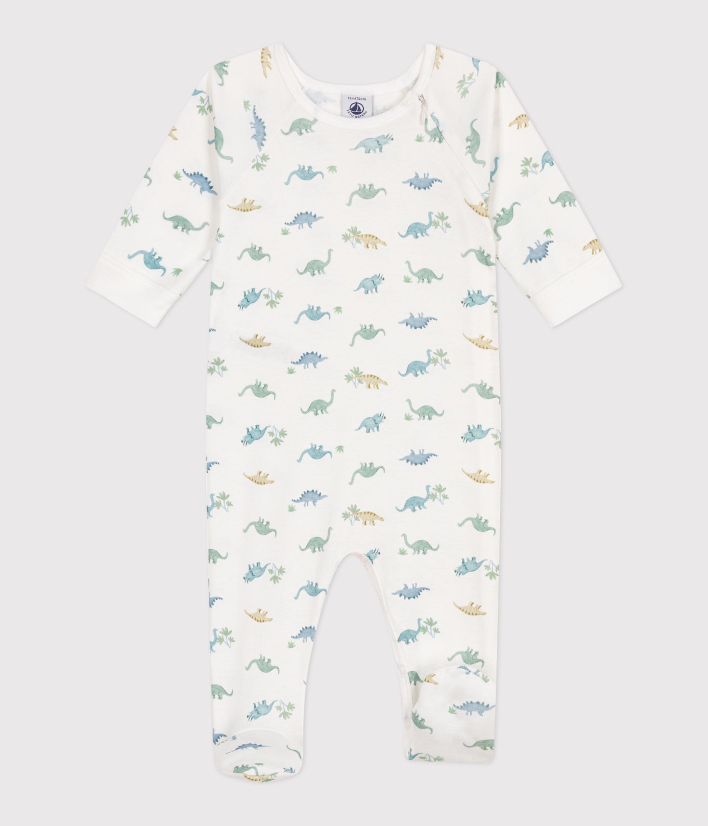 Pyjamas i bomuld til baby med dinosaur motiv
