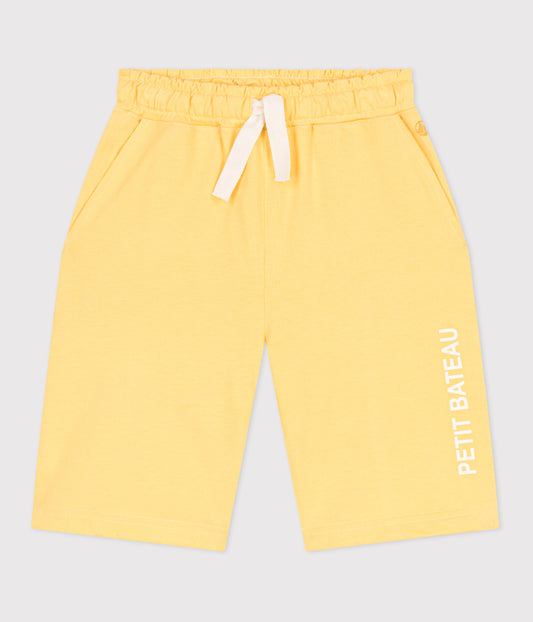 Bermudashorts i bomuld til børn - gule
