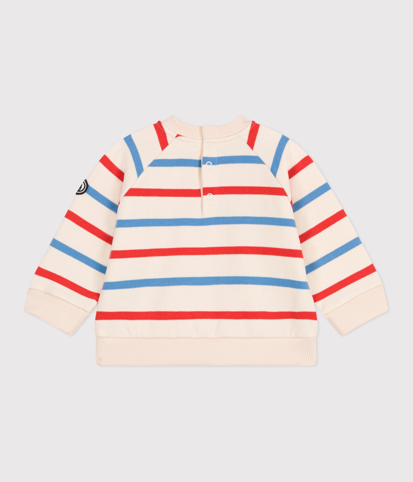 Sweatshirt i bomuld til baby med striber