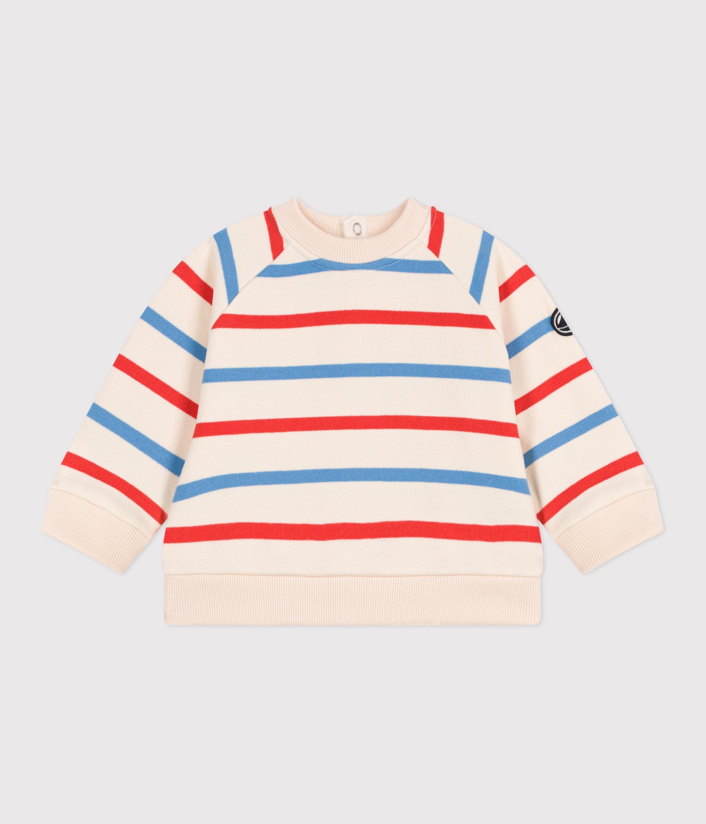 Sweatshirt i bomuld til baby med striber