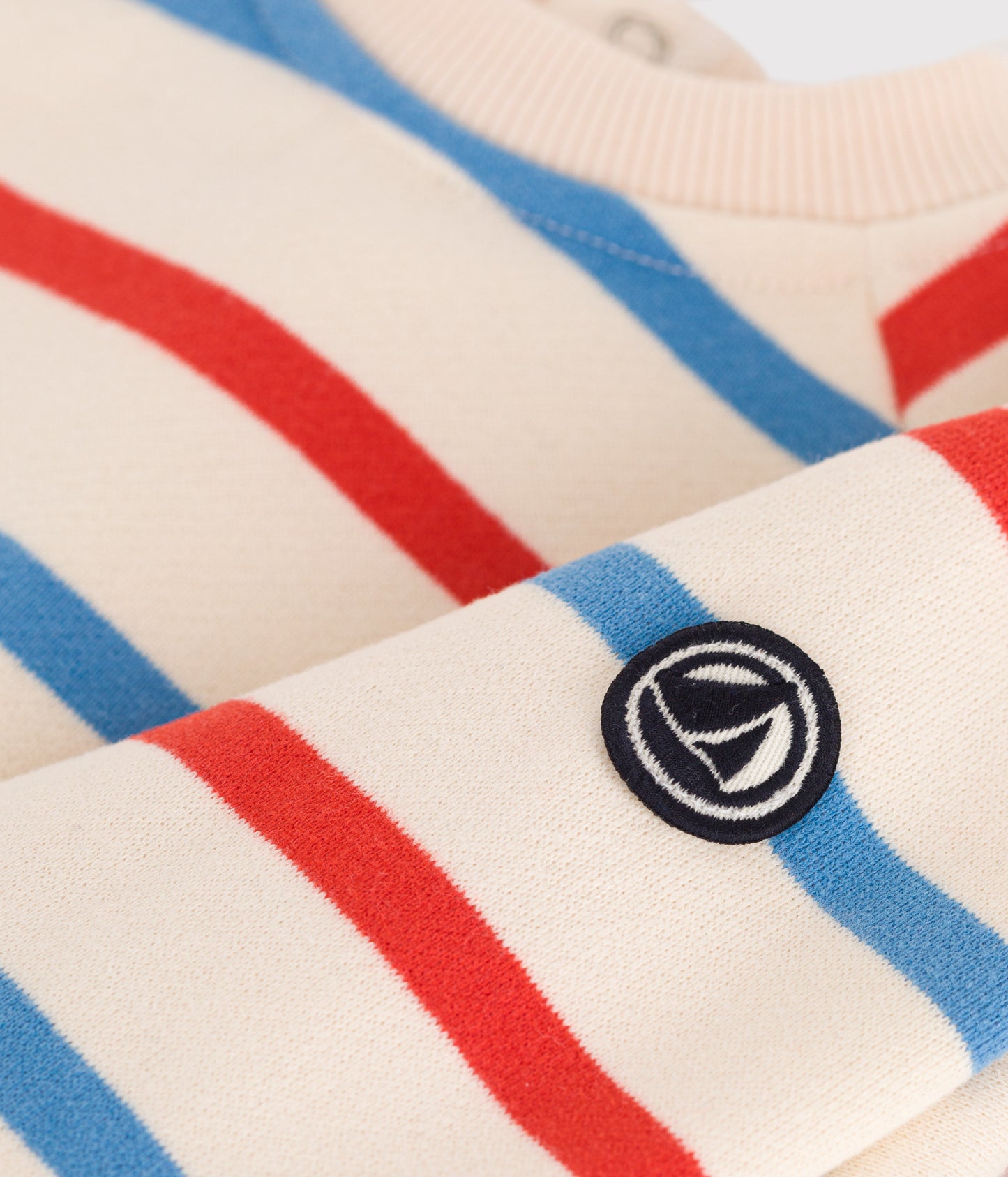 Sweatshirt i bomuld til baby med striber