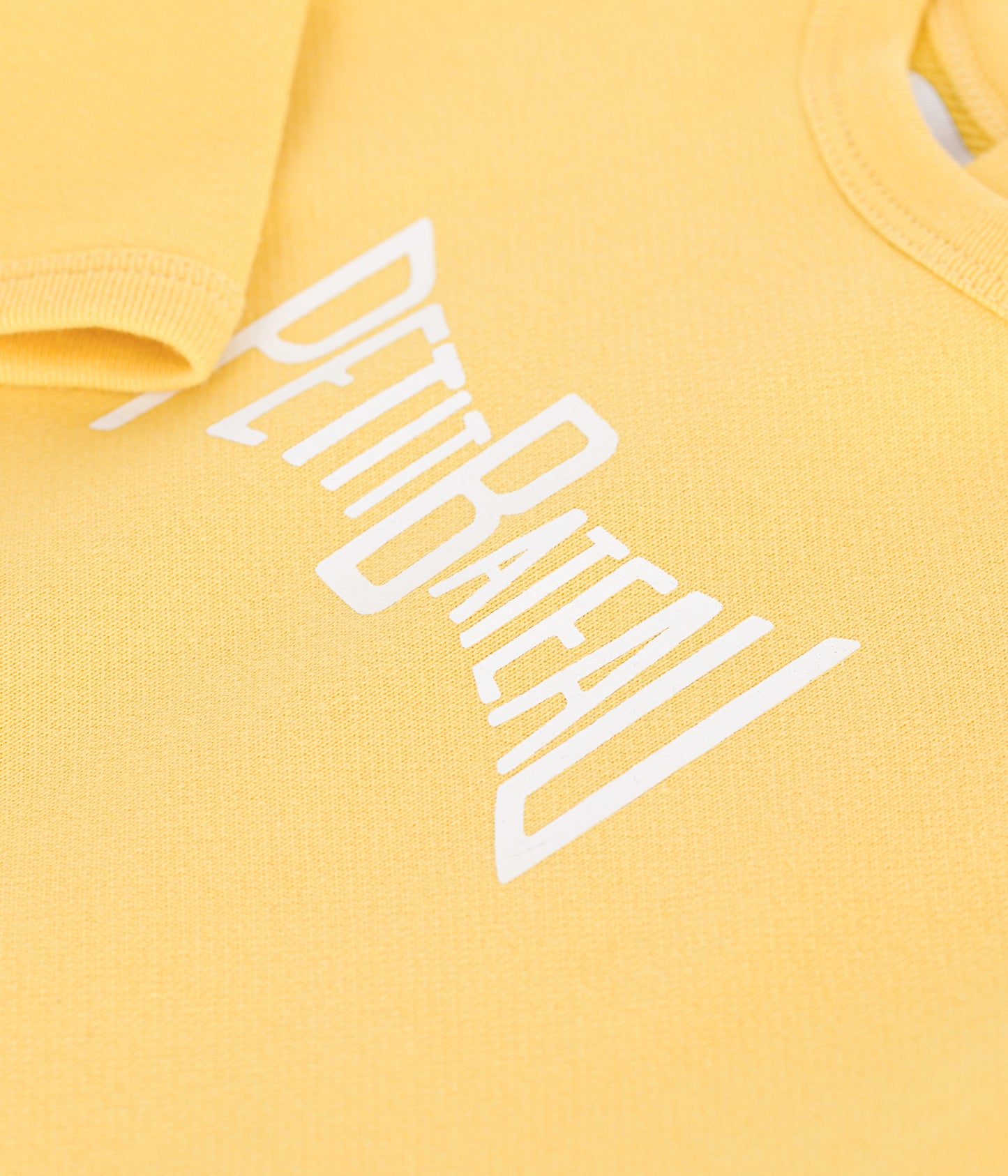Sweatshirt til baby i gul med logo