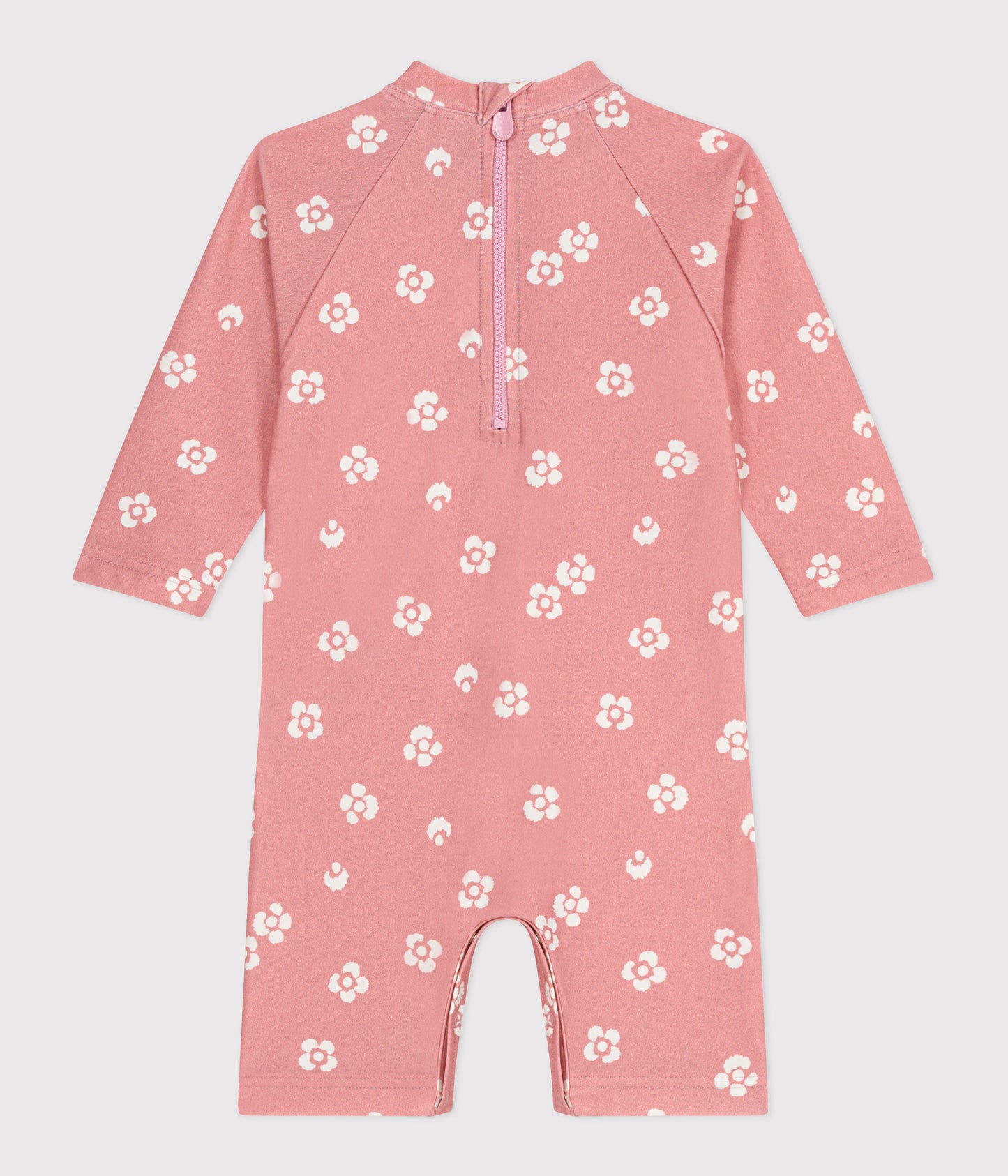 UV-beskyttende badedragt med blomsterprint til baby