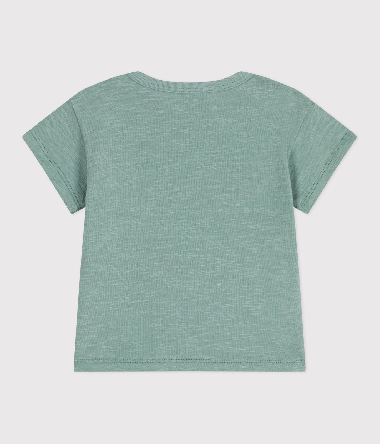 T-shirt i jersey med lomme til baby - grøn