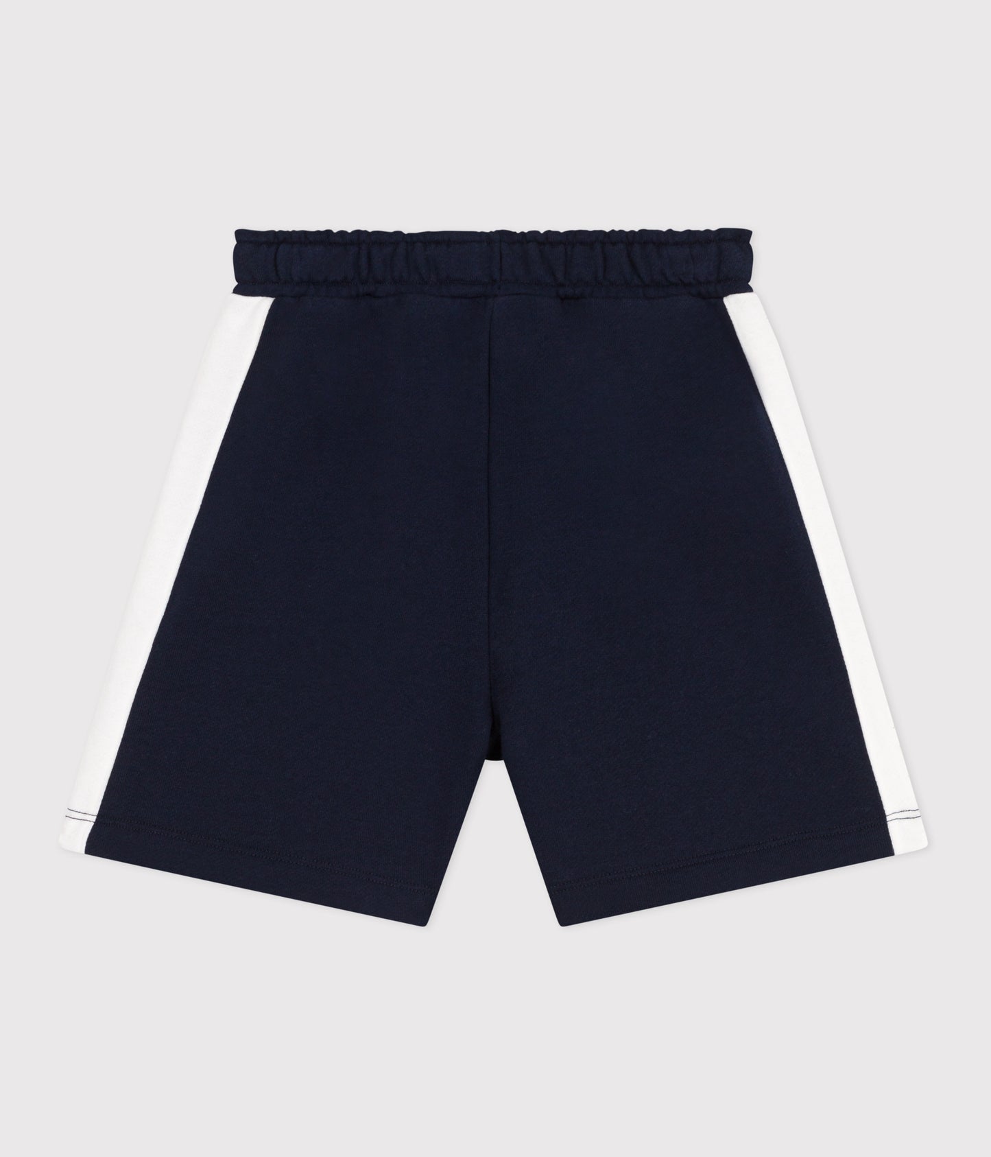 Bermudashorts til børn i ensfarvet bomuld - mørkeblå