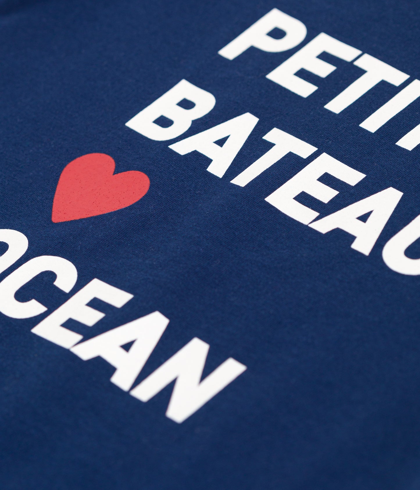 T-shirt <3 ocean til børn - mørkeblå