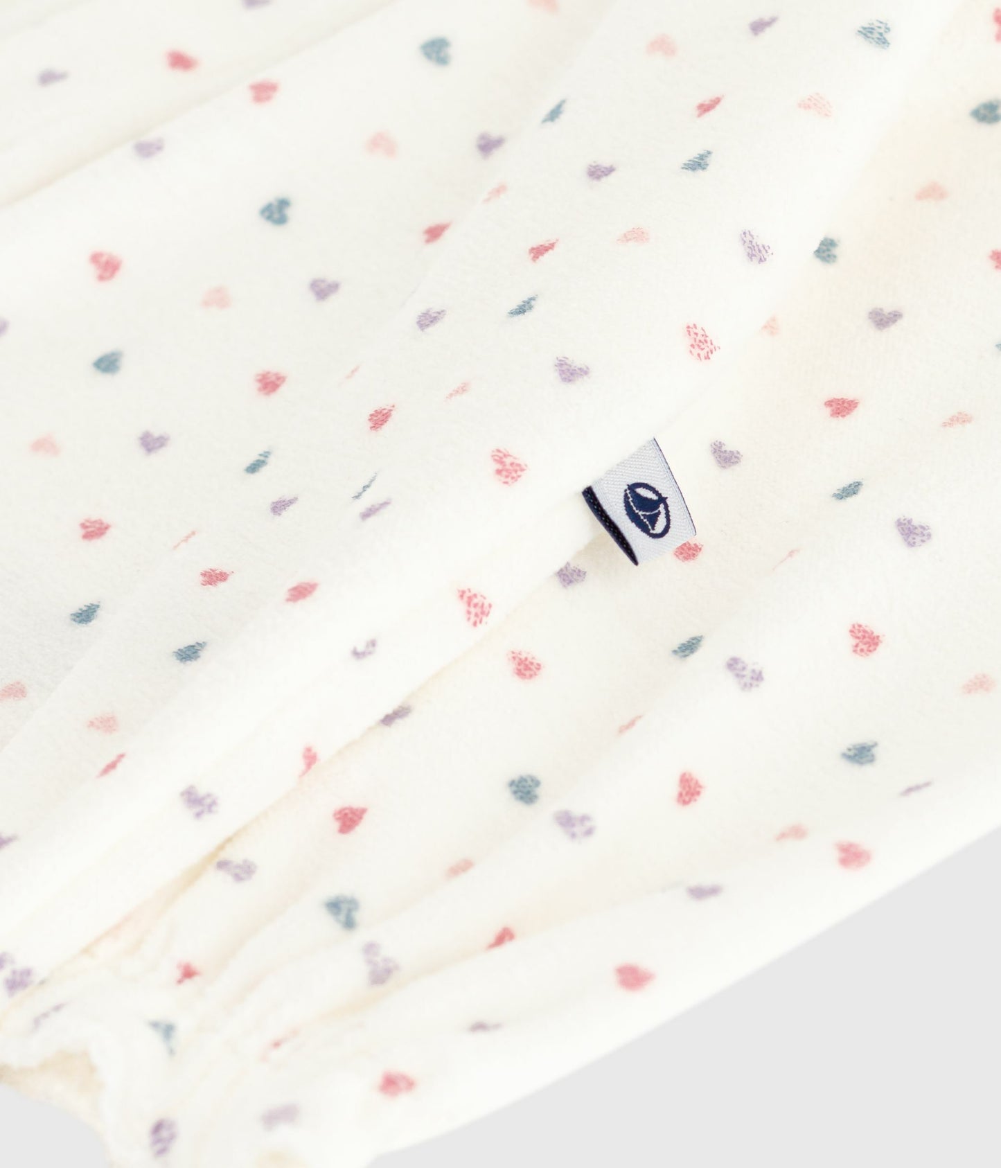 Pyjamas velour til baby med multi hjerteprint