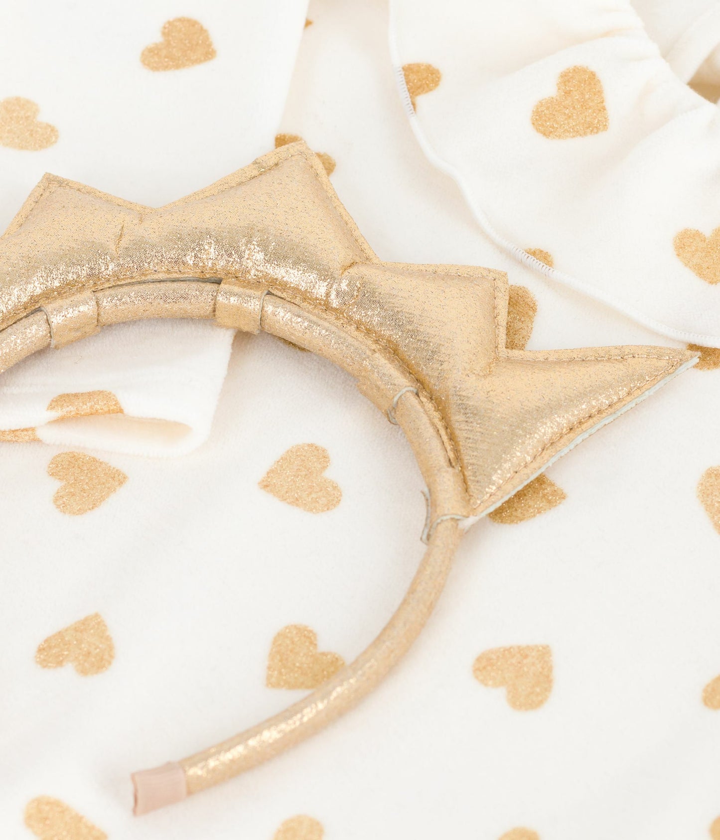 Langærmet natkjole med hjerter og krone