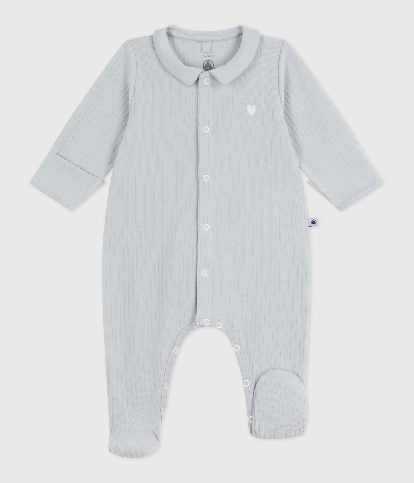 Pyjamas i lyseblå velour til baby