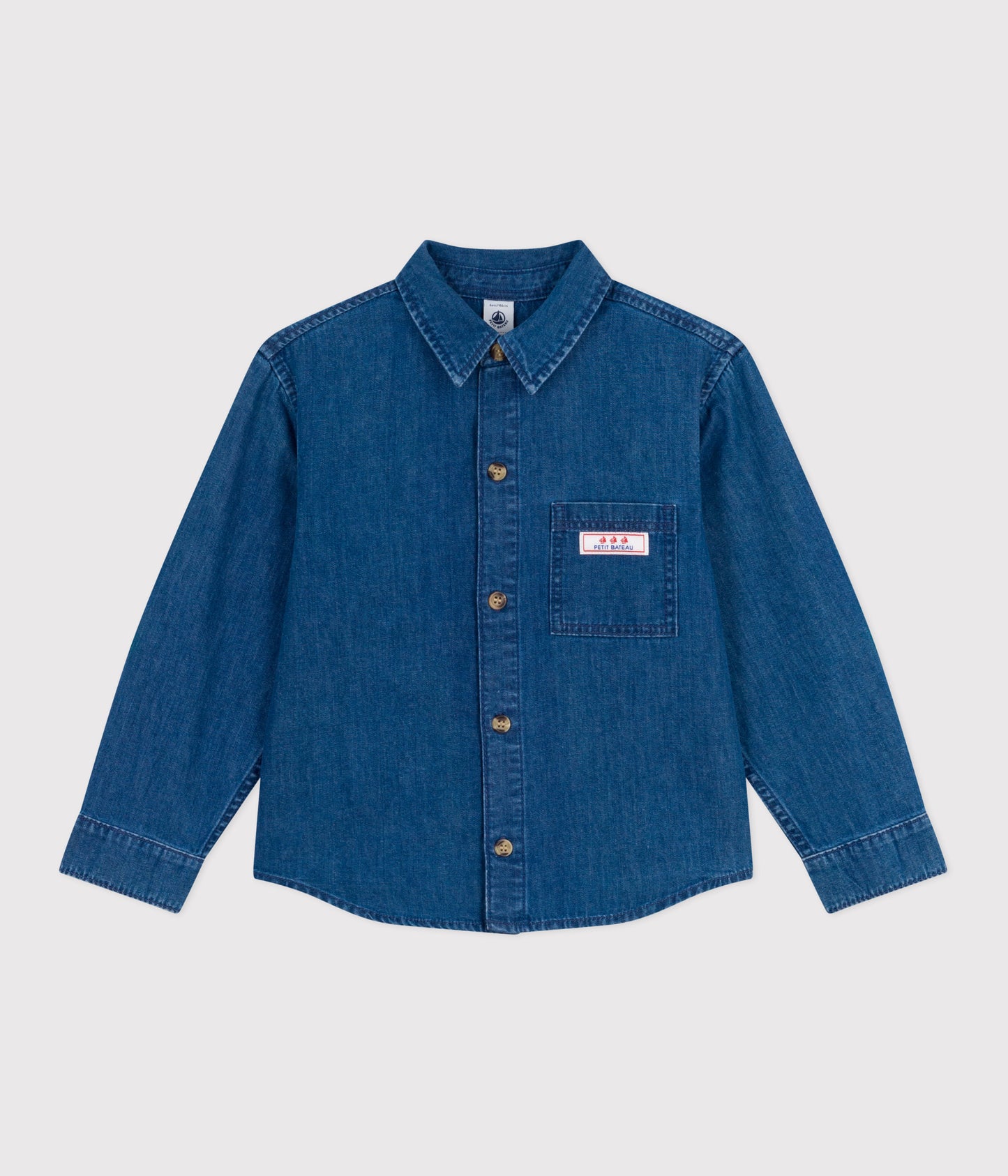 Denimskjorte til børn med logo