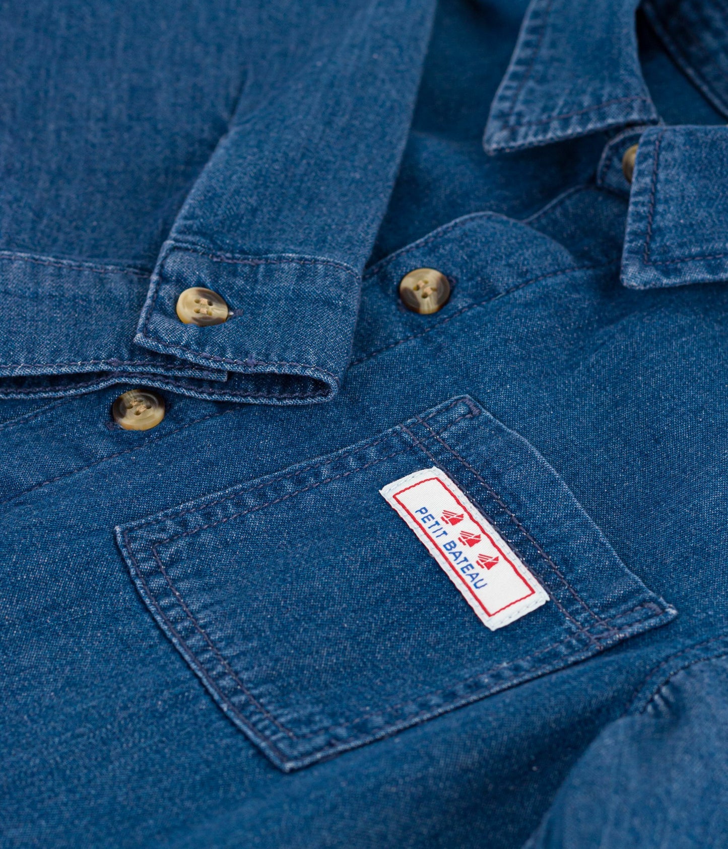 Denimskjorte til børn med logo